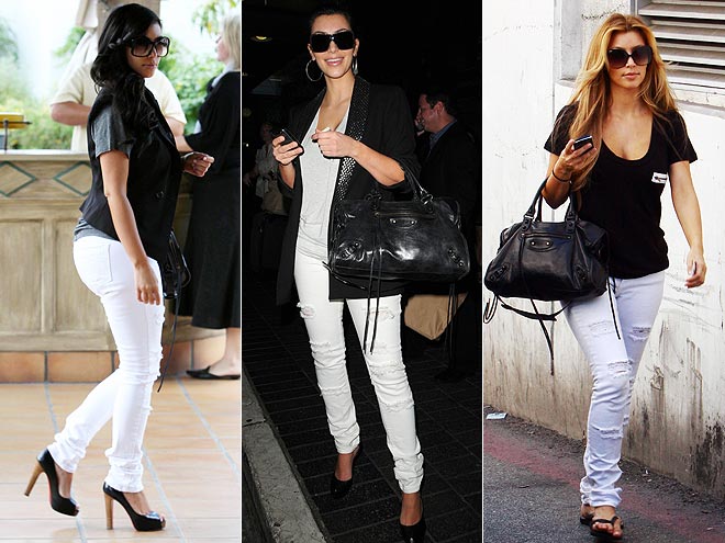 с чем носить белые джинсы